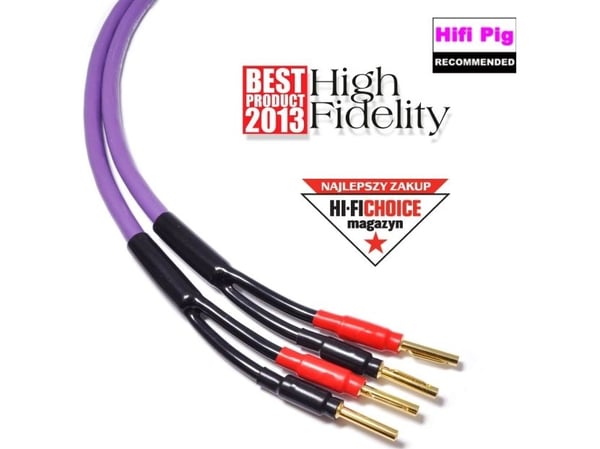 Kabel Melodika Banana x2 - Banana x2 4m fioletowy Kabel Melodika Banana x2 - Banana x2 4m fioletowy