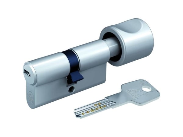 BASI BM5030-0005, Europrofilsylinder, Kromfarge, 3 stykker, 325 g, 1,5 cm