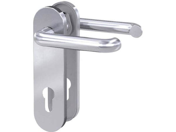 BASI 7304-0208, Håndtakssett for nøkkelbruk, Rustfritt stål, Rustfritt stål, Ambidekstriøs, 7,2 cm