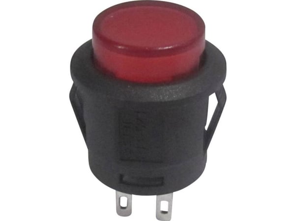 TRU COMPONENTS 1587753 TC-R13-523AL-05RT Painike 250 V/AC 1,5 A 1 x Off/(On) Painike Punainen 1 kpl