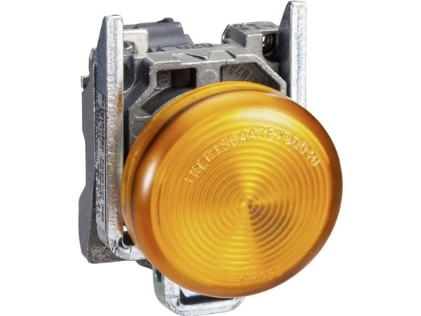 Schneider Electric XB4BVM5, Keltainen, IP66, CSA, 230-240 V, 2,2 cm