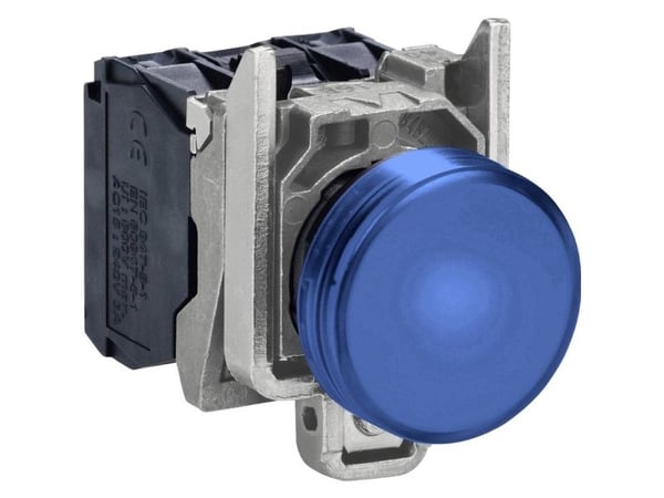 Schneider Electric XB4BVM6, Sininen, IP66, CSA, 230-240 V, 2,2 cm