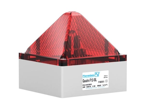 Pfannenberg Blitzlampe QUADRO F12-SIL 24 DC RD 21041805601 Rød Rød Rød 24 V/DC