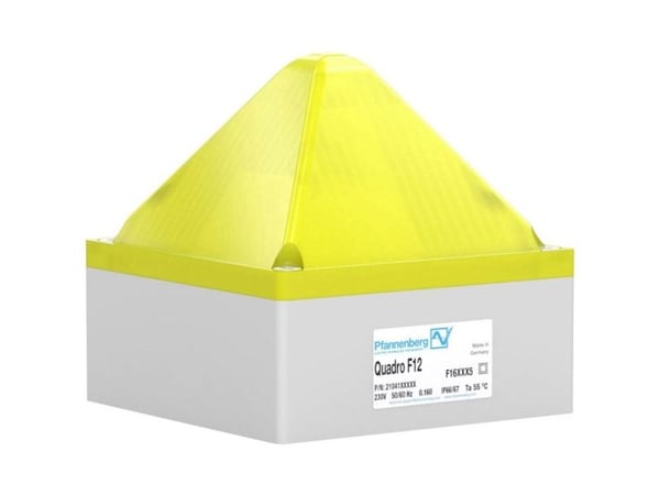 Pfannenberg taskulamppu QUADRO F12 24 DC YE 21041803000 Keltainen 24 V/DC