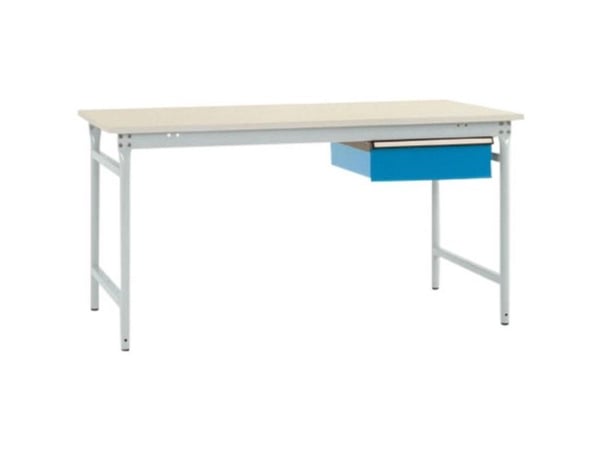 Manuflex BB5231.7035 arbeidsbord gråhvit (RAL 7035)