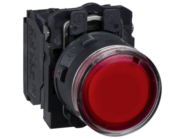 Schneider Electric XB5, Punainen, 220-240 V, 50 - 60 Hz, 10 A, 30 mm, 57 mm