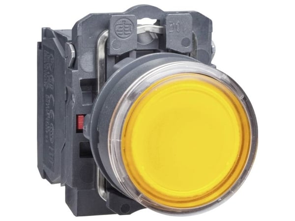 Schneider Electric XB5, Keltainen, 24 V, 50 - 60 Hz, 10 A, 30 mm, 57 mm