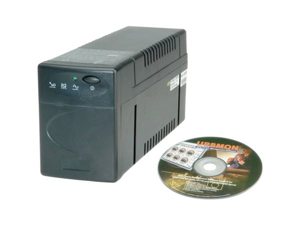 VERDI 800 - UPS - AC 230 V - 480 Watt - 800 VA - USB - utgang-stikforbindelser: 2 - sort