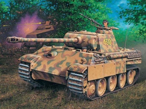 Revell PzKpfw V PANTHER Ausf.G, Stridsvagnsmodell, Monteringssats, 1:72, PzKpfw V Panther, Plast, Pro