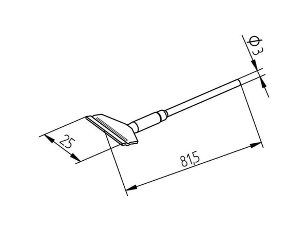 Ersa-taivutuskärki Kärkikoko 25 mm Sisältö 1 kpl