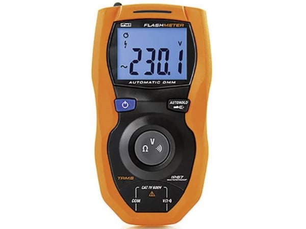 HT Instruments Flashmeter digitalt håndmultimeter vanntett (IP67) CAT IV 600 V display (Counts): 4000 (1010605)