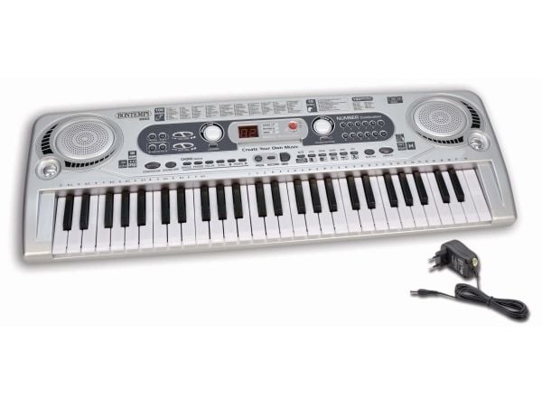 Bontempi Digitaalinen näppäimistö 54 näppäimellä, Legetøjs musikinstrument, MIDI keyboard, 5 År, AA, Flerfarvet