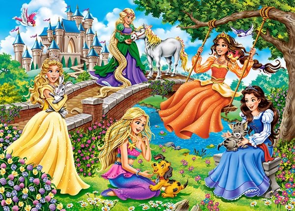 Castorland Puzzle 180 Prinsessat puutarhassa