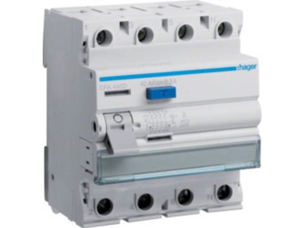 Hager CFA440D, 230/400, Grå, Hvid, -25 - 40 °C, -55 - 70 °C