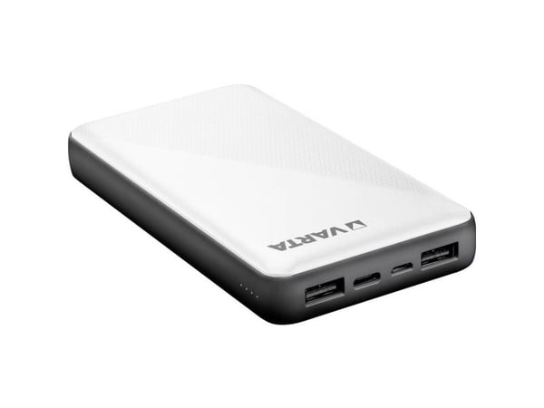 Varta Energy - Strømbank - 15000 mAh - 3 utgangskontakter (2 x USB, USB-C)