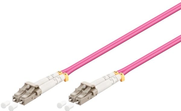 MicroConnect - Nätverkskabel - LC/UPC-multiläge (hane) till LC/UPC-multiläge (hane) - 4 m - 2 mm - fiberoptisk - duplex - 50/125 mikron - OM4 - hal...