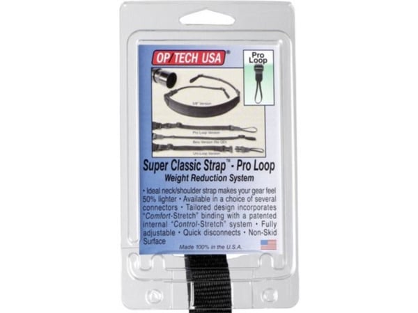 OP/TECH USA Super Classic Strap - Pro Loop, Digitalt kamera, Lær, Neopren, Nylon, Svart, 6,8 kg, 109,2 cm, 76,2 / 4 mm (3 / 4")