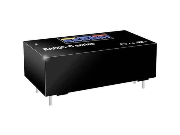 RECOM RAC05-24SC AC/DC tulostusvirtalähde 24 V 5 W