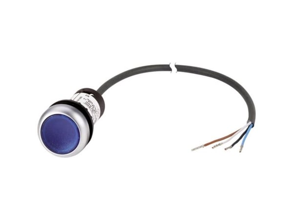 Eaton 185585 C22-DL-B-K10-24-P62 trykknapp flat blå 1 stk