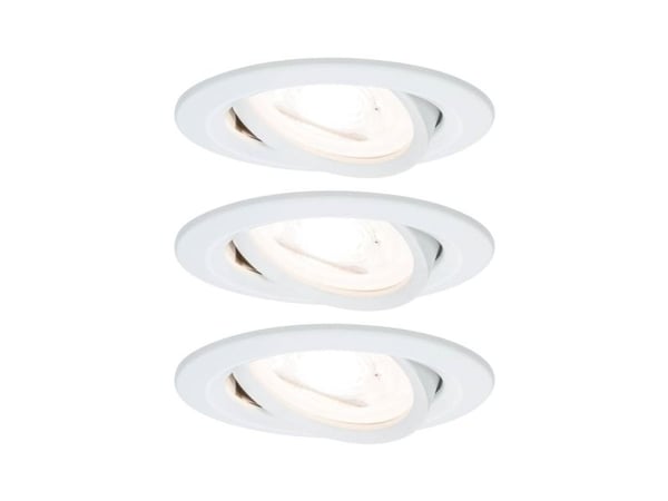 Paulmann 934.67, Indbygget lysplade, GU10, 3 pære(r ), LED, 2700 K, Hvid