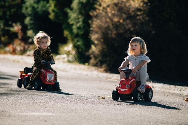 Falk 220C, 1 år, 6 hjul, Plast, Stål, Rød, Sort