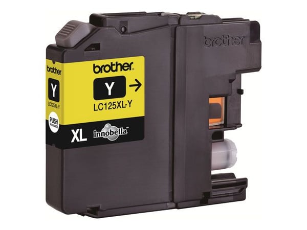 Brother LC125XLY - Superlång livslängd - gul - original - blister - bläckpatron - för Brother DCP-J4110DW