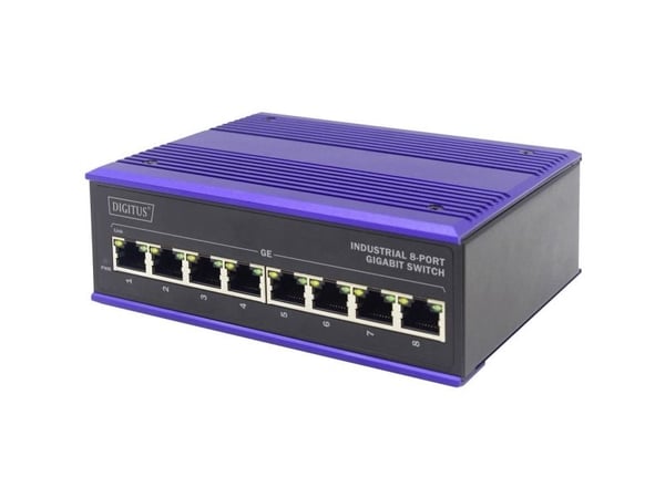 Digitus DN-651119, Hallitsematon, L2, Gigabit Ethernet (10/100/1000), Täysin kaksipuolinen, Seinäkiinnitteinen