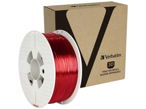 Verbatim - Gjennomsiktig rød - 1 kg - PETG-filament (3D)