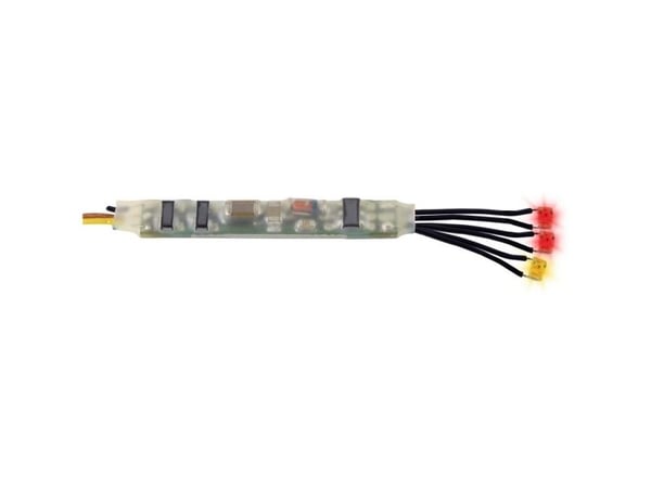 Viessmann Modelltechnik 5273 mikroblinkende elektronikk rød-gul brann, 3 lysdioder blinkende elektronikk 1 stk.