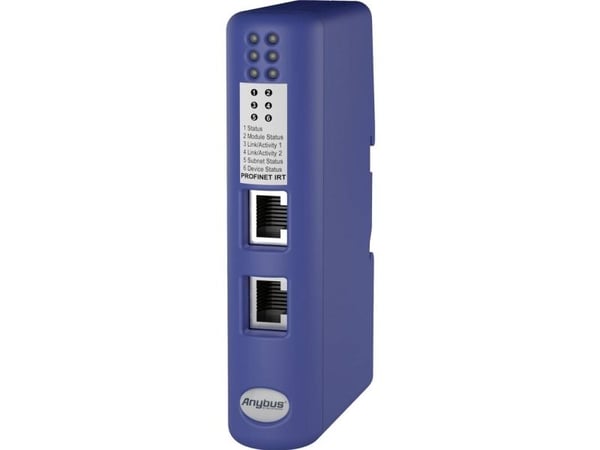 Anybus AB7078 Profinet-IRT seriell konverter RS-232, RS-422, RS-485, Sub-D9 galvanisk isolert, Ethernet 24 V/DC 1 stk
