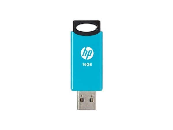 HP v212w, 16 GB, USB Type-A, 2.0, 14 MB/s, Skyving, Svart, Blå
