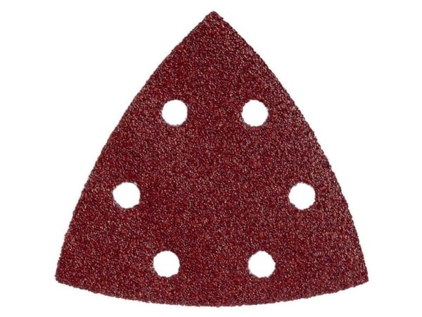 Metabo 624940000, Sand-papir, Metall, Polyester, Rustfritt stål, Stål, Tre, Rød, 93 mm, 93 mm, 5 stykker