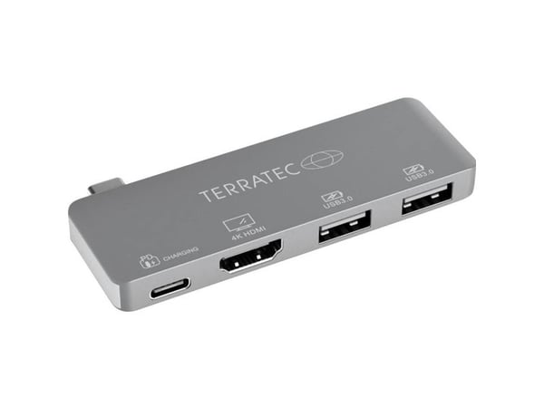 Terratec Connect c4, USB 3.2 Gen 1 (3.1 Gen 1) Type-C, Hopea, HDMI, USB 3.2 Gen 1 (3.1 Gen 1) Type-A, Alumiini, Kiina, USB