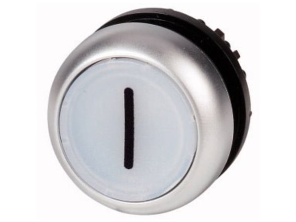 Eaton M22-DL-W-X1, Tryckknappsbrytare, Svart, Metallisk, Vit, IP66, IP67, IP69, 29,7 mm, 29,7 mm, -25 - 70 ° C