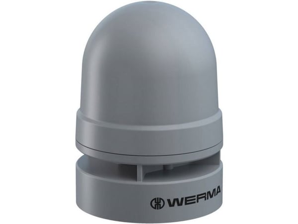 Werma Signaltechnik Signalsirene 160.700.75 Mini kaikuluotain jatkuva/pulssi 24VAC/DC GY Pulstone, Halvtoner 24 V 95 dB