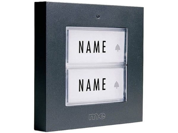 m-e modern-electronics 41273 trådløs ringeklokkesender med navneskilt (41273)