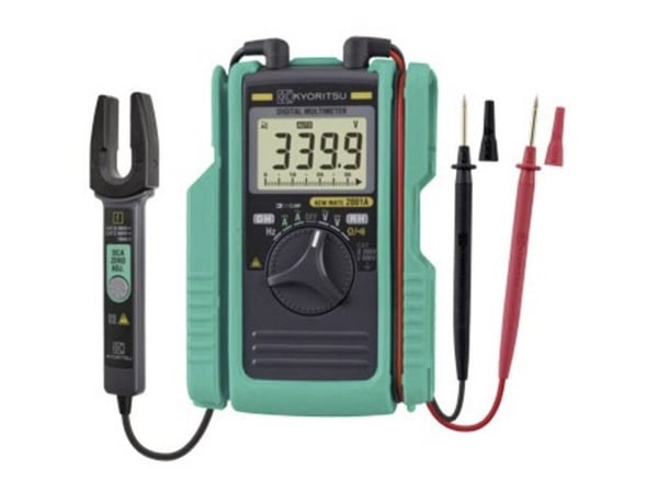 Kyoritsu KEW Mate 2001 A håndmultimeter, digital strømtang CAT II 600 V, CAT III 300 V (visning: 3400)