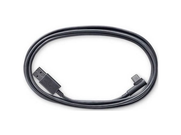 Wacom - USB-kaapeli - mini-USB tyyppi B (han) vinklet til USB (han) lige - 2 m - Intuos Pro Large, Medium, Small -laitteille