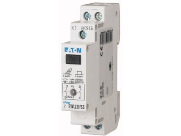 Eaton Z-SWL230/SS, 2P, Koblet med ledninger (ikke trådløs), IP40, 230 - 250 V, 16 A, 17,5 mm