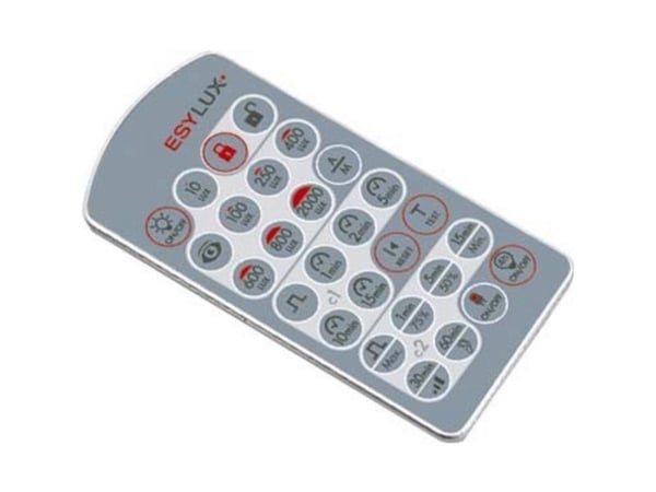 ESYLUX EM10425509, IR trådlös, Tryckknappar, Blå, Silver