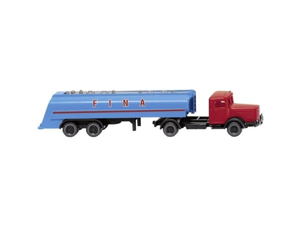 Wiking 098242 N lastebilmodell Büssing 8000 semitrailer