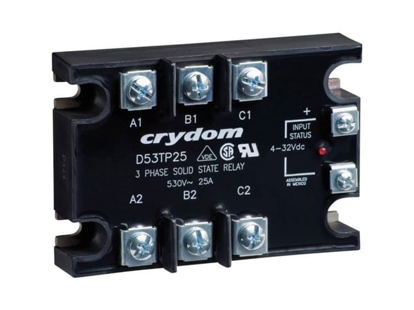 Crydom halvlederrelé D53TP25D 25 A koblingsspenning (maks.) 530 V/AC