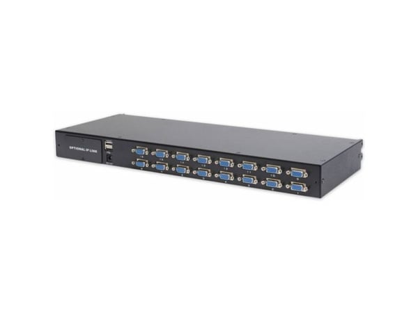 DIGITUS Professional DS-72214 - KVM-svitsj - 16 x KVM port(s) - rackmonterbar