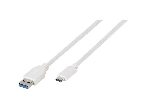 Vivanco - USB-kaapeli - USB-C (han) til USB Type A (han) - USB 3.0 - 1 m - hvid