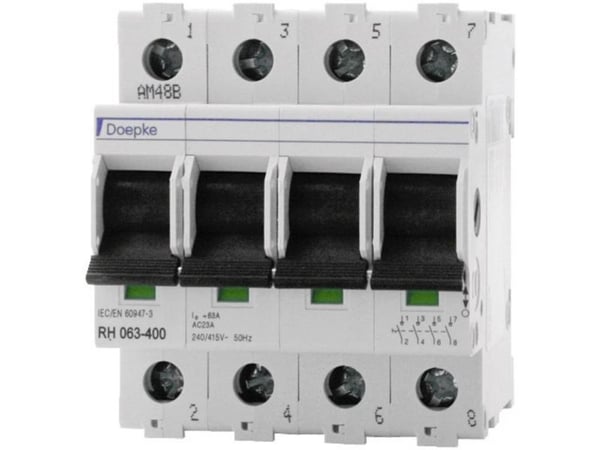 Doepke 09981063 RH 063-400 Beskyttelseskontakt til hovedledning 4-polet 63 A 240 V, 415 V