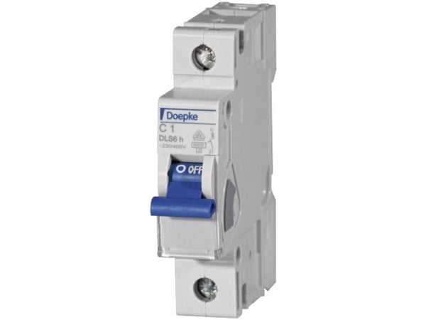 DOEPKE LS-Schalter C25A DLS-6H-C25-1-6-KA 6kA 1-polig 230V C-Characteristic DLS-6H-C25-1-6-KA (09914205)