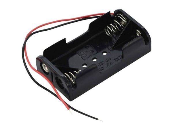 Takachi SN32 batteriholder for 2×R6 (AA) kabel (L x B x H) 57,6 x 31,2 x 15,2 mm