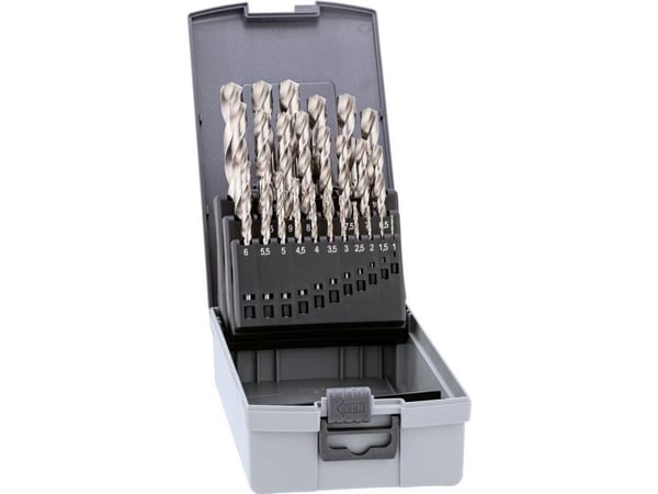 Alpen 0000110325100 Pro KP 25 HSS metall spiralbor - sett 25 deler 1–7,5 mm