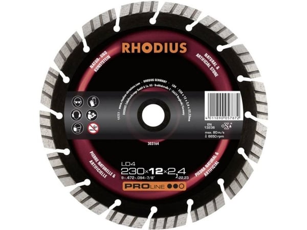 Rhodius 303161 LD4 Diamantkappeskive Diameter 125 mm 1 stk