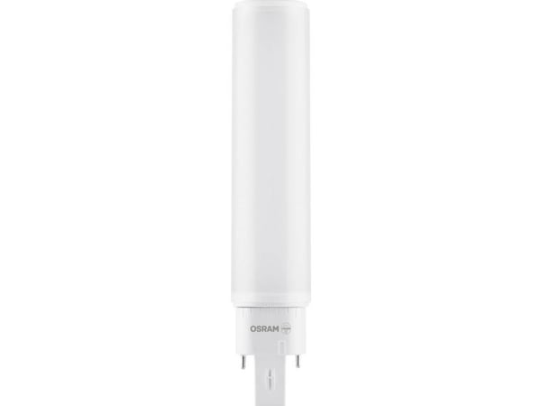 OSRAM DULUX D - LED-lyspære - form: tubulær - mattslipt finish - G24d-3 - 10 W (ekvivalent 26 W) - klasse E - kjølilg hvitt lys - 4000 K